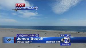 Eyewitness News is now using drones to present the news. Photo Credit: abc7ny.com